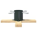 vidaXL Pied de Sapin de Noël 1.73 Vert 50 x 50 x 16 cm Pin massif