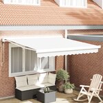Auvent rétractable automatique vidaXL blanc 300x250 cm