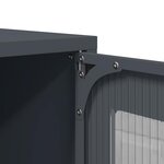 vidaXL Table de chevet anthracite 36x39x60 5 cm acier laminé à froid