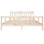 vidaXL Cadre de lit sans matelas bois massif 200x200 cm