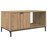 vidaXL Table basse chêne artisanal 90 x 49 x 46 cm Bois d'ingénierie