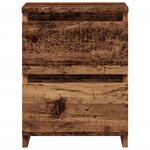 vidaXL Table de chevet vieux bois 30x30x40 cm bois d'ingénierie