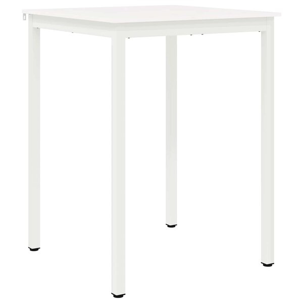 vidaXL Table de bar Blanc 110 x 55 x 105 cm Bois de pin massif