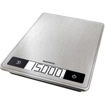 SOEHNLE Page Profi 200 - Balance culinaire éléctronique - 15kg - Surface de pesée extra-large 24x17,5cm - Ecran LCD - Tare - Inox