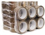 CARTON 36 ROULEAUX SCOTCH ADHESIF HAVANE RUBAN 50 X 100 M EMBALLAGE