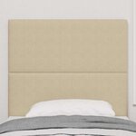 vidaXL Tête de lit LED avec des lumières à LED Vert gris 100 cm tissu