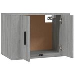 vidaXL Meuble TV mural Sonoma gris 57x34 5x40 cm