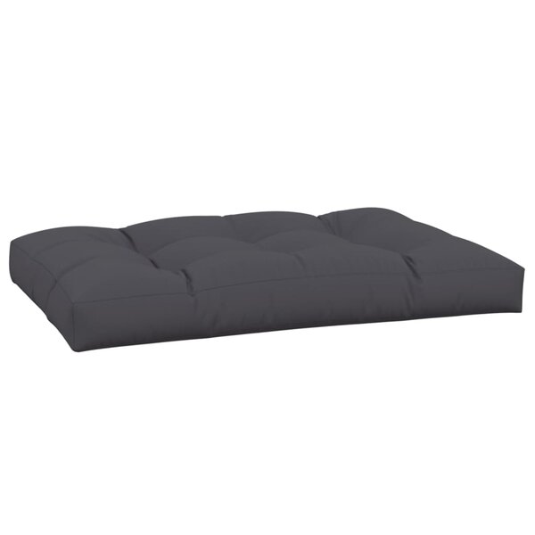 vidaXL Coussin de palette anthracite 120x80x12 cm tissu