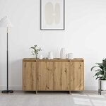 vidaXL Buffet chêne artisanal 135 x 41 x 69 cm Bois d'ingénierie
