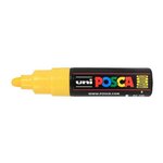 Marqueur pointe large conique PC7M J Jaune Fluo x 6 POSCA