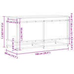 vidaXL Boîte de rangement avec couvercle chêne sonoma bois ingénierie
