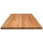 vidaXL Dessus de bureau marron clair bois chêne massif rectangulaire