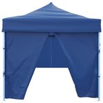 vidaXL Tente de réception pliable avec 8 parois 870x291x315 cm Bleu