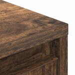 vidaXL Buffet haut chêne fumé 29 5x34x119 5 cm bois d'ingénierie