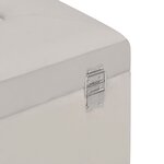 vidaXL Banc avec compartiment de rangement 80 cm Gris Velours