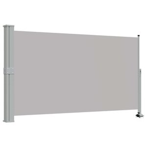 vidaXL Auvent latéral rétractable de patio 140 x 300 cm Gris