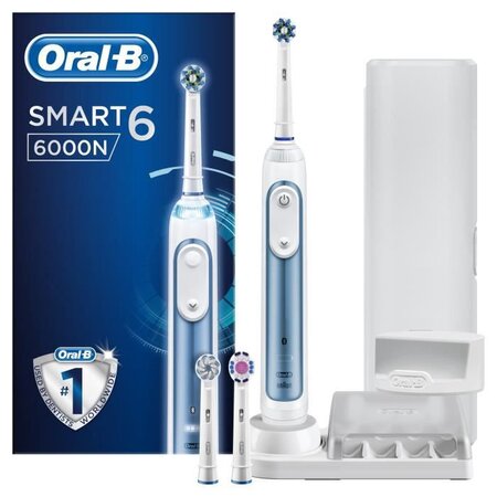 Oral-b smart 6 6000n brosse a dents électrique par braun - bleu