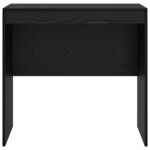 vidaXL Bureau Chêne noir 80 x 50 x 76 cm Bois d'ingénierie