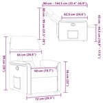 vidaXL Fauteuil inclinable vert foncé tissu