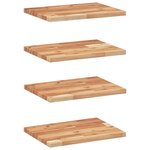 vidaXL Étagères flottantes 4 Pièces 60x30x2 cm acacia massif à l'huile