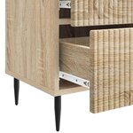 vidaXL Cabinet de chevet avec tiroir Chêne Sonoma 43 x 34 5 x 47 5 cm
