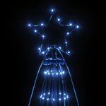 vidaXL Sapin de Noël avec piquet 1134 LED Bleues 800 cm
