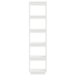 vidaXL Bibliothèque/Séparateur de pièce Blanc 40x35x167 cm Pin solide