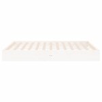 vidaXL Cadre de lit sans matelas blanc bois massif 200x200 cm