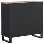 vidaXL Buffet avec 2 portes 80x33x75 cm bois massif de manguier