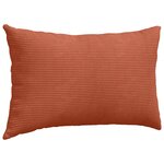 vidaXL Coussins de canapé 2 Pièces Rouge orange 50 x 30 cm