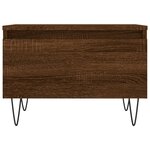 vidaXL Tables basses 2 Pièces chêne marron 50x46x35 cm bois d'ingénierie