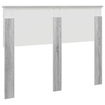 vidaXL Tête de lit Gris Sonoma 135 cm Bois d'ingénierie