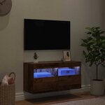 vidaXL Meuble TV mural Bois Ancien 80 x 30 x 40 cm Bois d'ingénierie