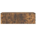 vidaXL Meuble TV mural Chêne fumé 98 x 41 x 30 cm Bois d'ingénierie