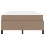 vidaXL Cadre de lit avec matelas Cappuccino 120 x 190 cm Faux cuir