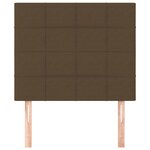 vidaXL Tête de lit marron foncé 100x5x118/128 cm Tissu