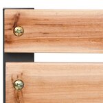 vidaXL Chaises de jardin lot de 2 Bois