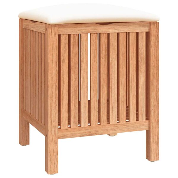 vidaXL Tabouret de salle de bain 40 5x40x52 cm Bois massif de noyer