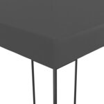 vidaXL Chapiteau de jardin avec lumières LED 3x3 m Anthracite