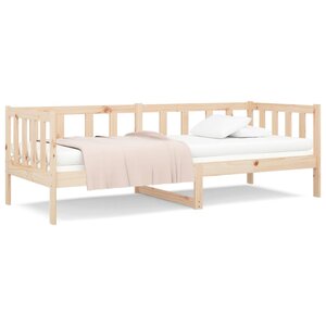 vidaXL Lit de jour sans matelas 90x190 cm bois de pin massif