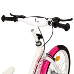 Vidaxl vélo pour enfants 18 pouces rose et blanc