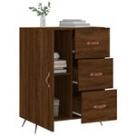 vidaXL Buffet chêne marron 69 5x34x90 cm bois d'ingénierie