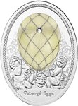 Pièce de monnaie en Argent 1 Dollar g 16.81 Millésime 2024 Faberge Eggs DIAMOND TRELLIS EGG