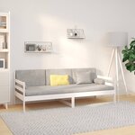 vidaXL Lit de jour sans matelas blanc 80x200 cm bois de pin massif
