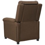 vidaXL Fauteuil électrique de massage Marron Tissu