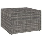 Vidaxl salon de jardin 4 pièces avec coussins résine tressée gris