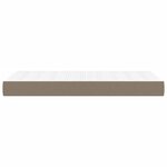 vidaXL Matelas de lit à ressorts ensachés taupe 120x190x20 cm Tissu