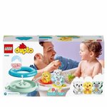 Lego 10965 duplo jouet de bain : le train flottant des animaux  set baignoire pour bébés et enfants 1.5+ ans avec canard