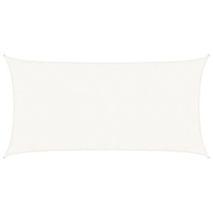 vidaXL Voile d'ombrage 160 g/m² Blanc 3x6 m PEHD