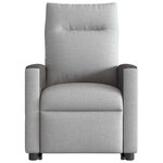 vidaXL Fauteuil inclinable gris nuage tissu
